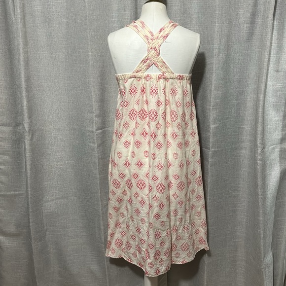 Artisan NY Linen Boho Style Dress-Sz Xs-Pink/Red - Picture 3 of 15